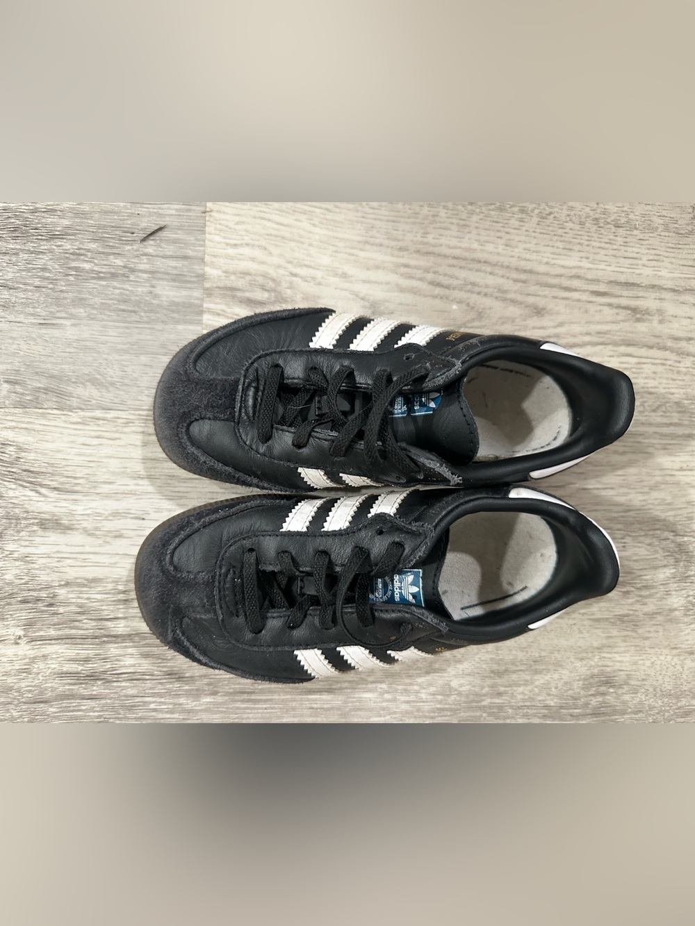 adidas Black Sneakers with White Stripes